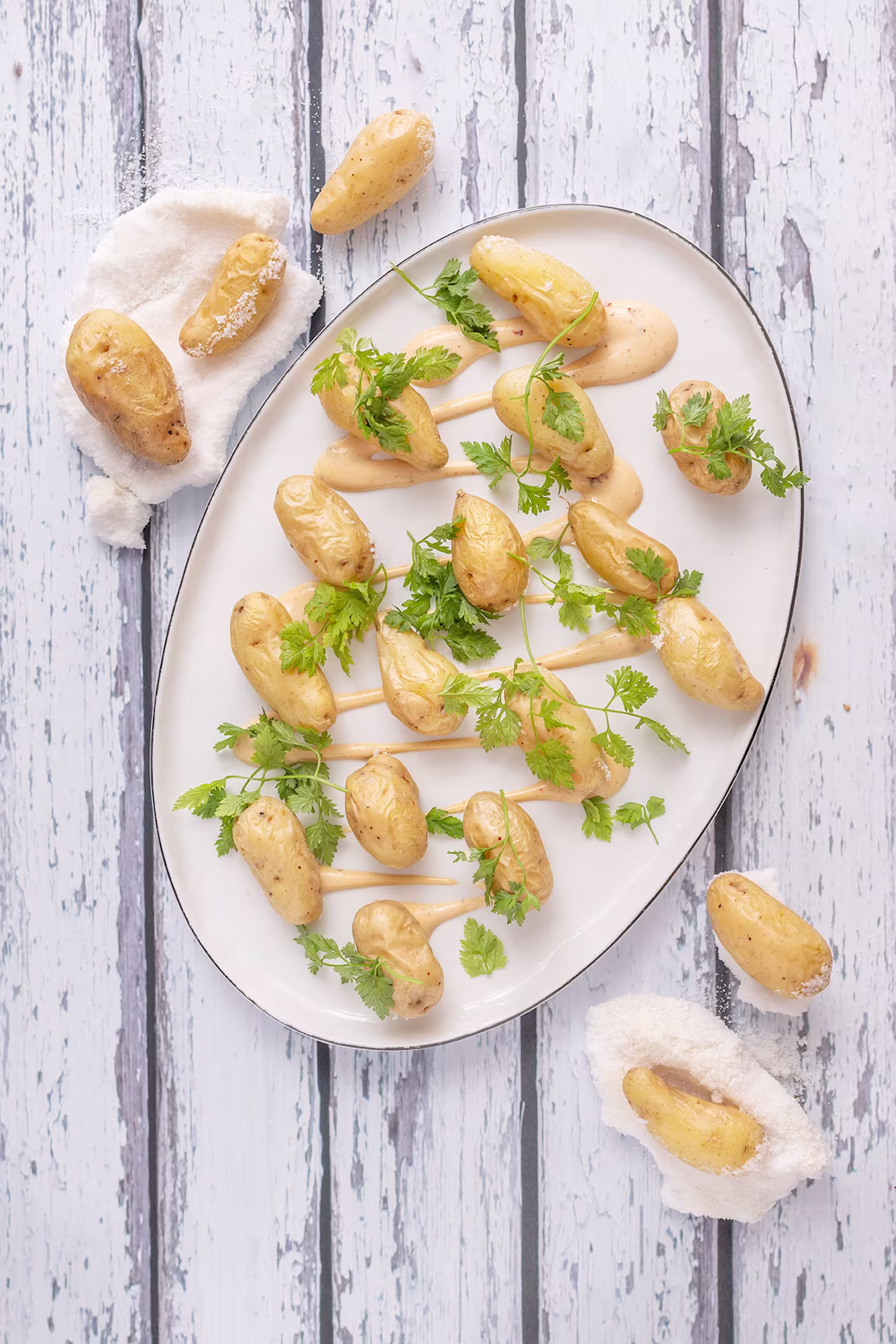Kartofler med spicy creme fraiche