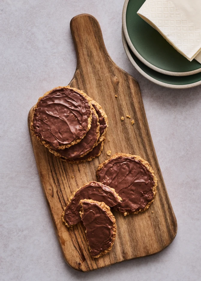 Glutenfri havrekager med chokolade