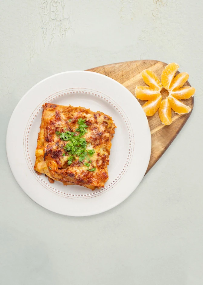 Lasagne med oksekød og pesto - til to dage