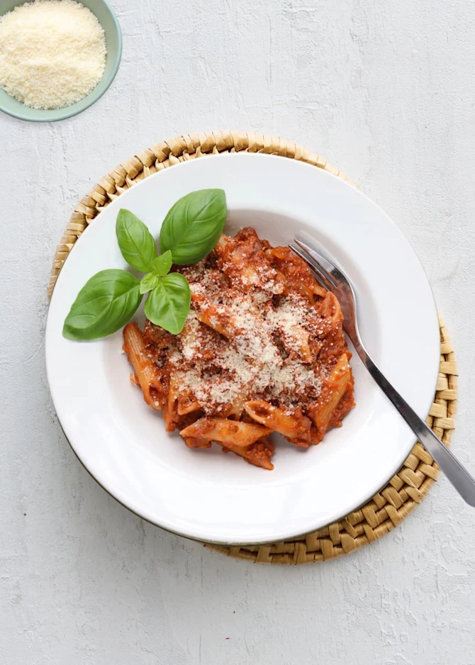 Vegetarisk pasta bolognese