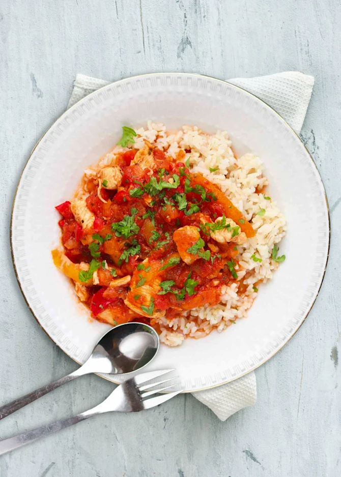 Kyllingegryde med ris