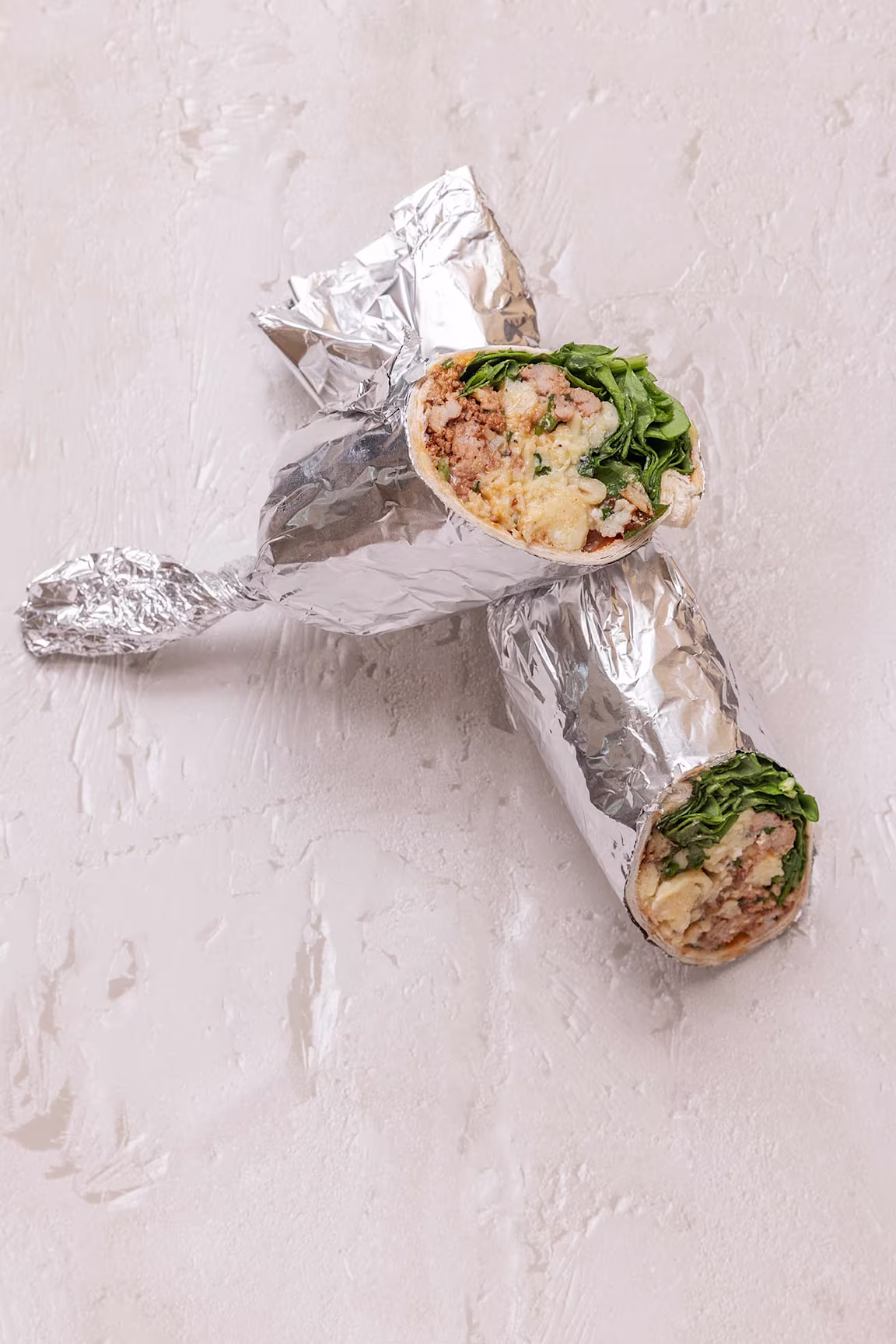 Wrap med gris, æg og kartofler
