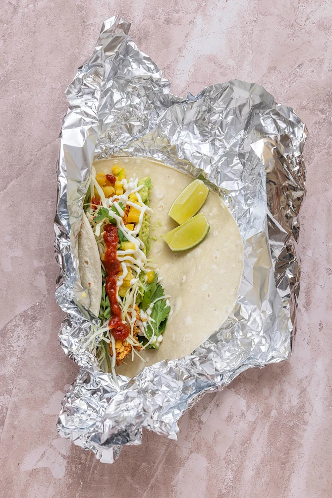 Glutenfri tortilla med sprød kylling