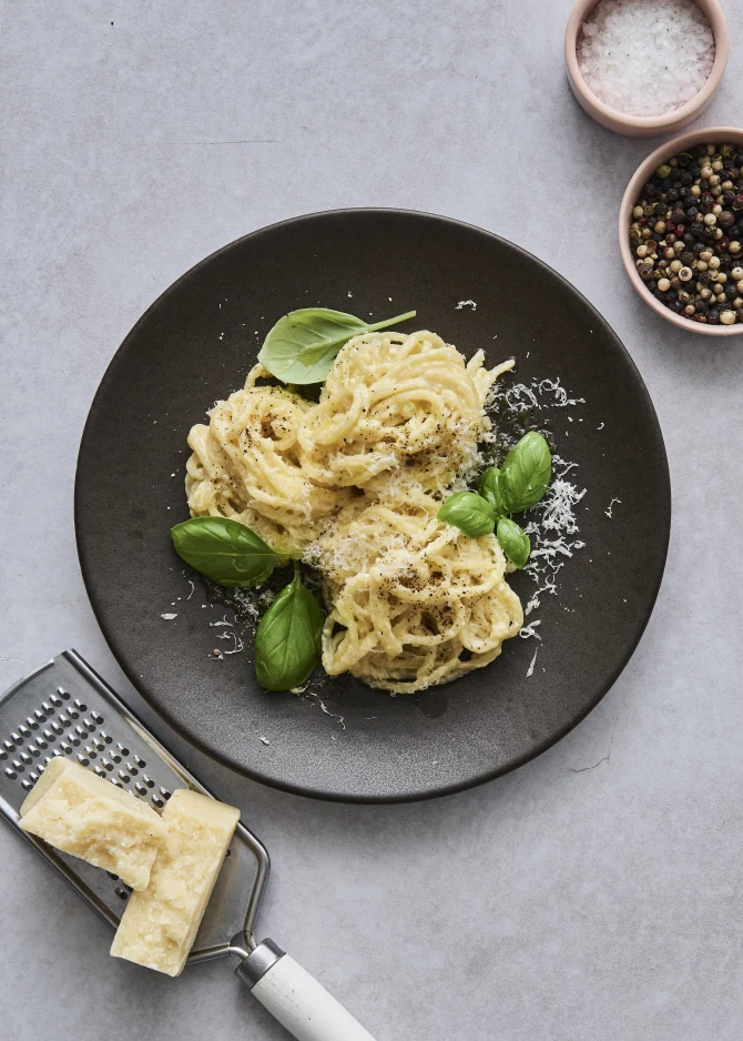 Spaghetti med dijonsennep