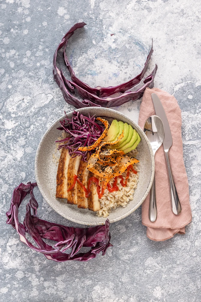 Pokebowl med tofu