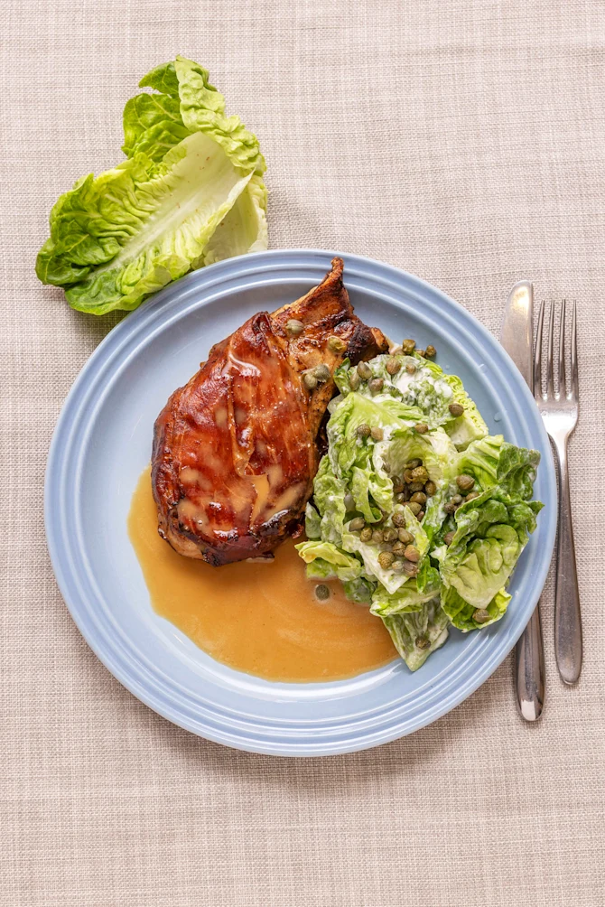 Saltimbocca på Frilandsgris og mormorsalat