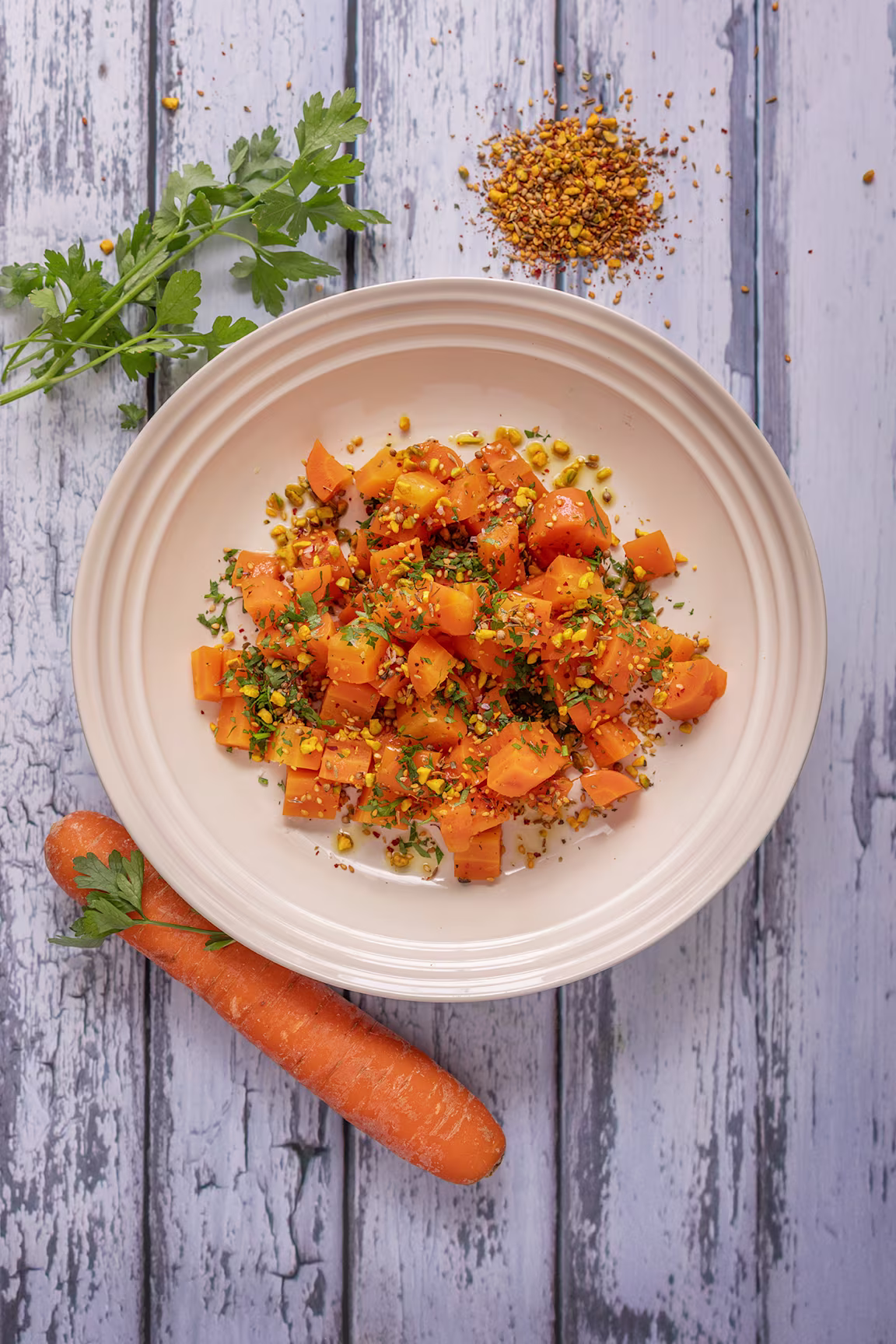 Gulerødder med dukkah