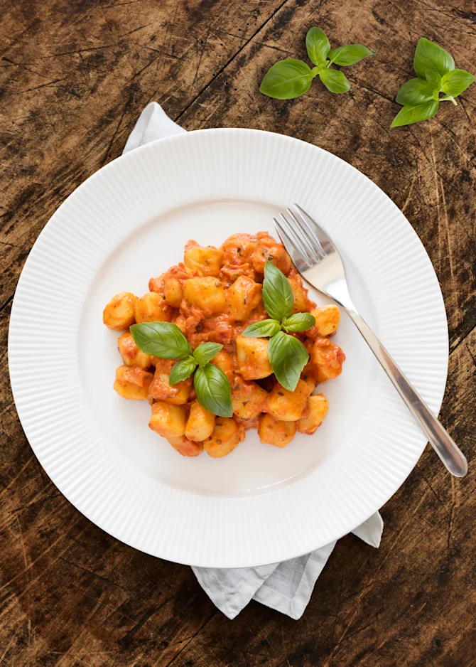Gnocchi i cremet tomatsauce