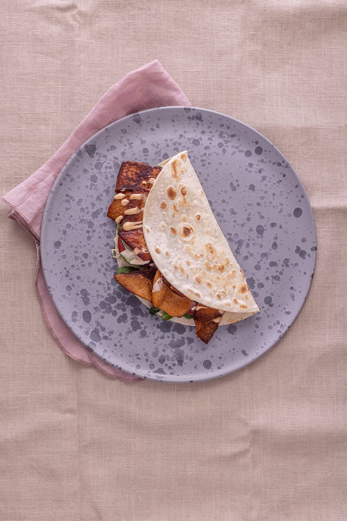 Glutenfri tortilla med gyros