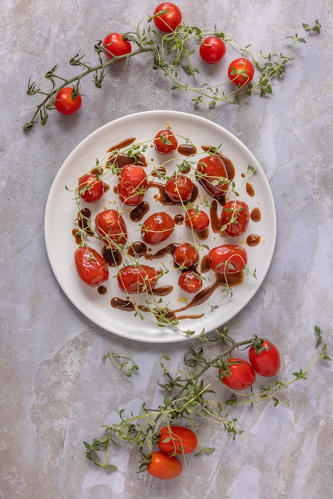 Cherrytomater i balsamico glace