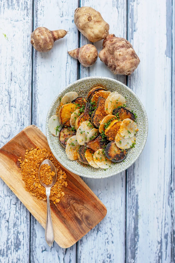 Jordskokker med det hemmelige krydderimix