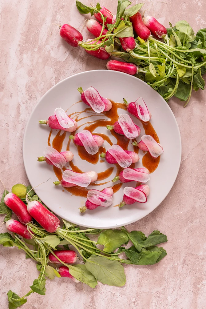 Lune radiser med teriyaki