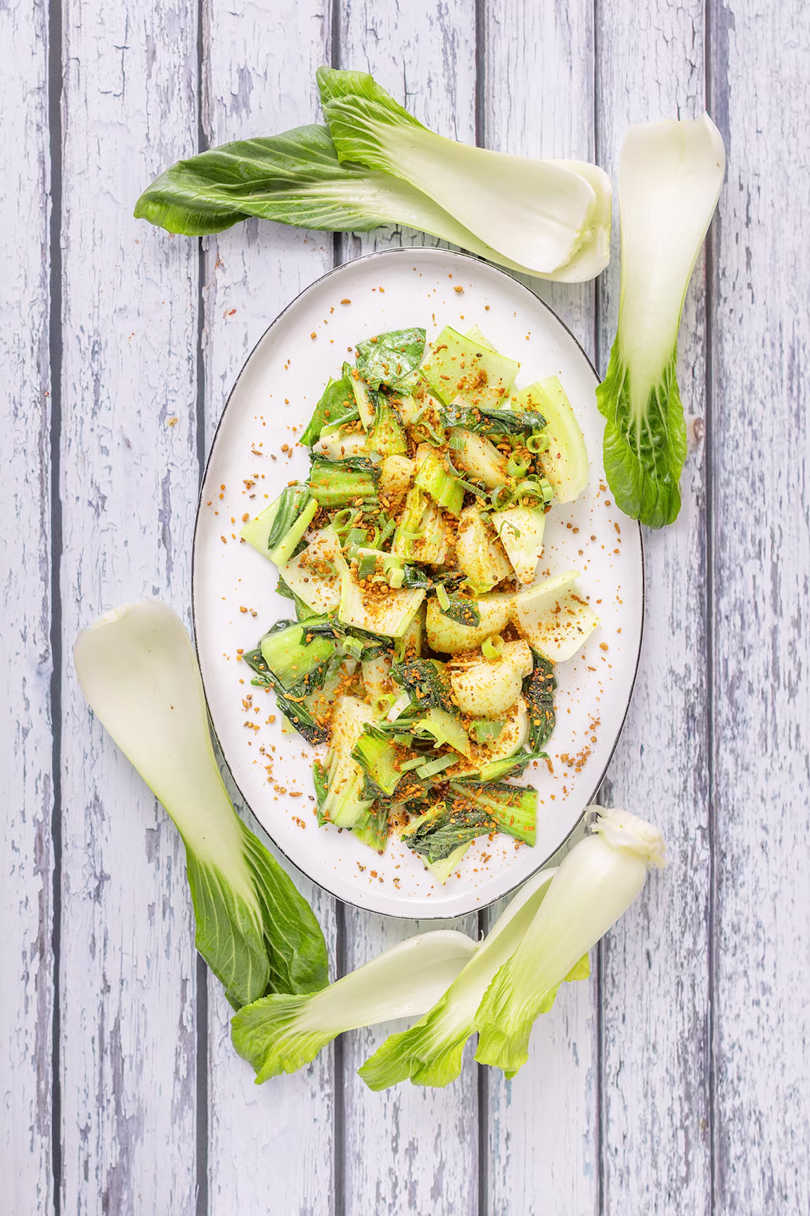 Pak choi med panch phoron