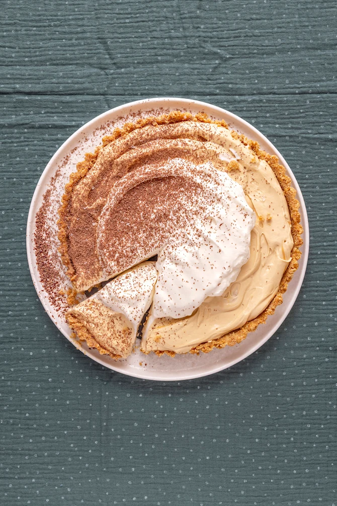 Banan- og karameltærte