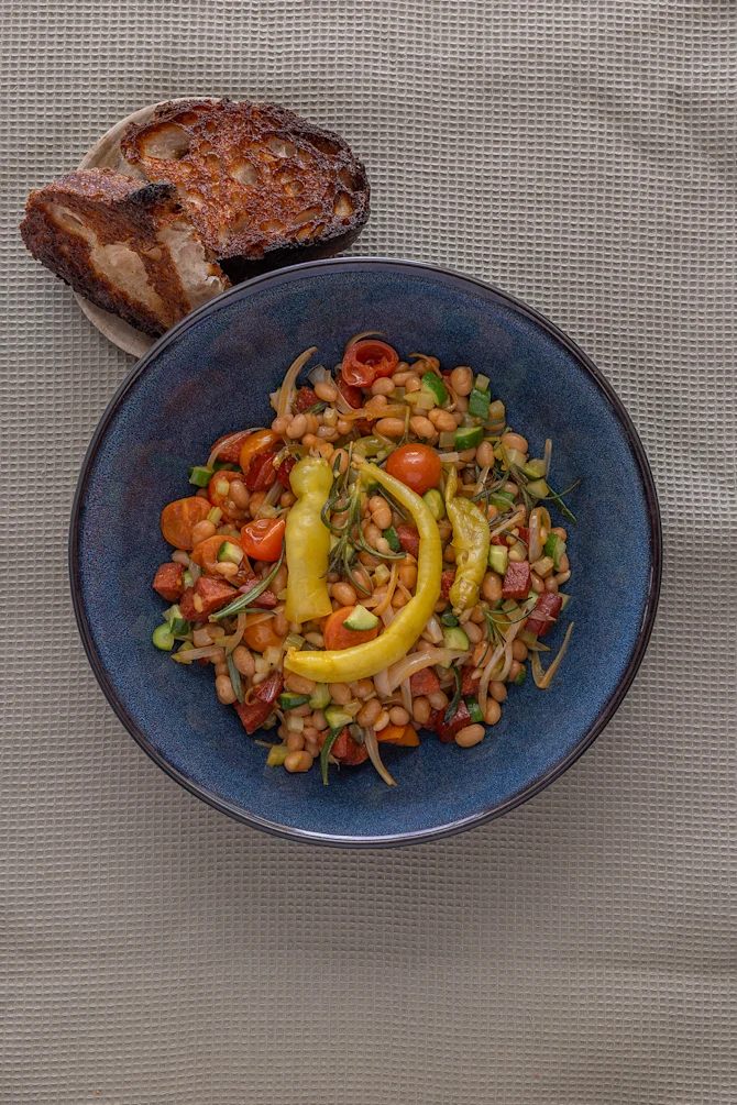 Bønnesalat med chorizo
